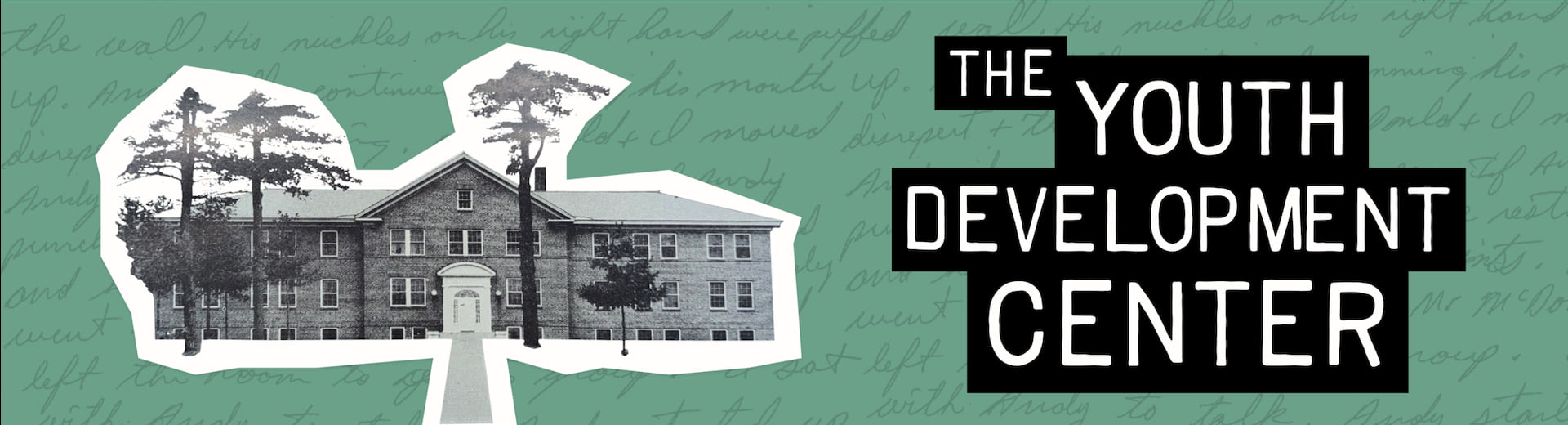 The Youth Development Center building with stylized text